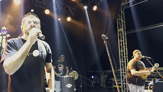 Voz principal durante o show